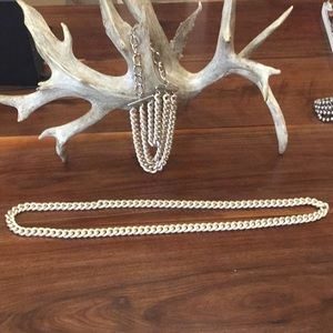 Necklace layering set and bracelet